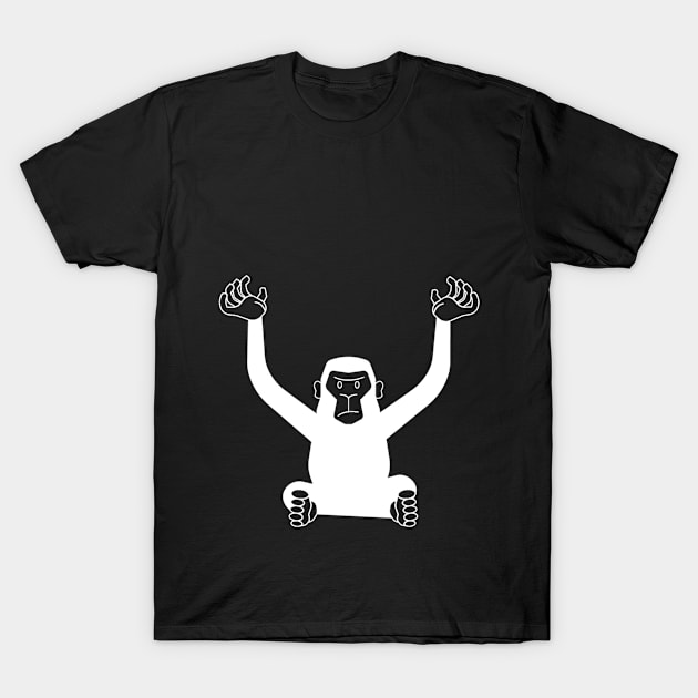 White Monkey! T-Shirt by ChaoCX